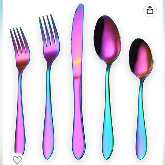 20-Piece Rainbow Flatware Set, Service for 4 - Picture 11 of 12